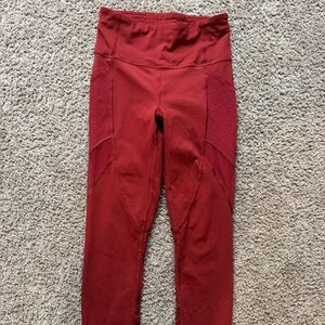 lululemon athletica Red Leggings